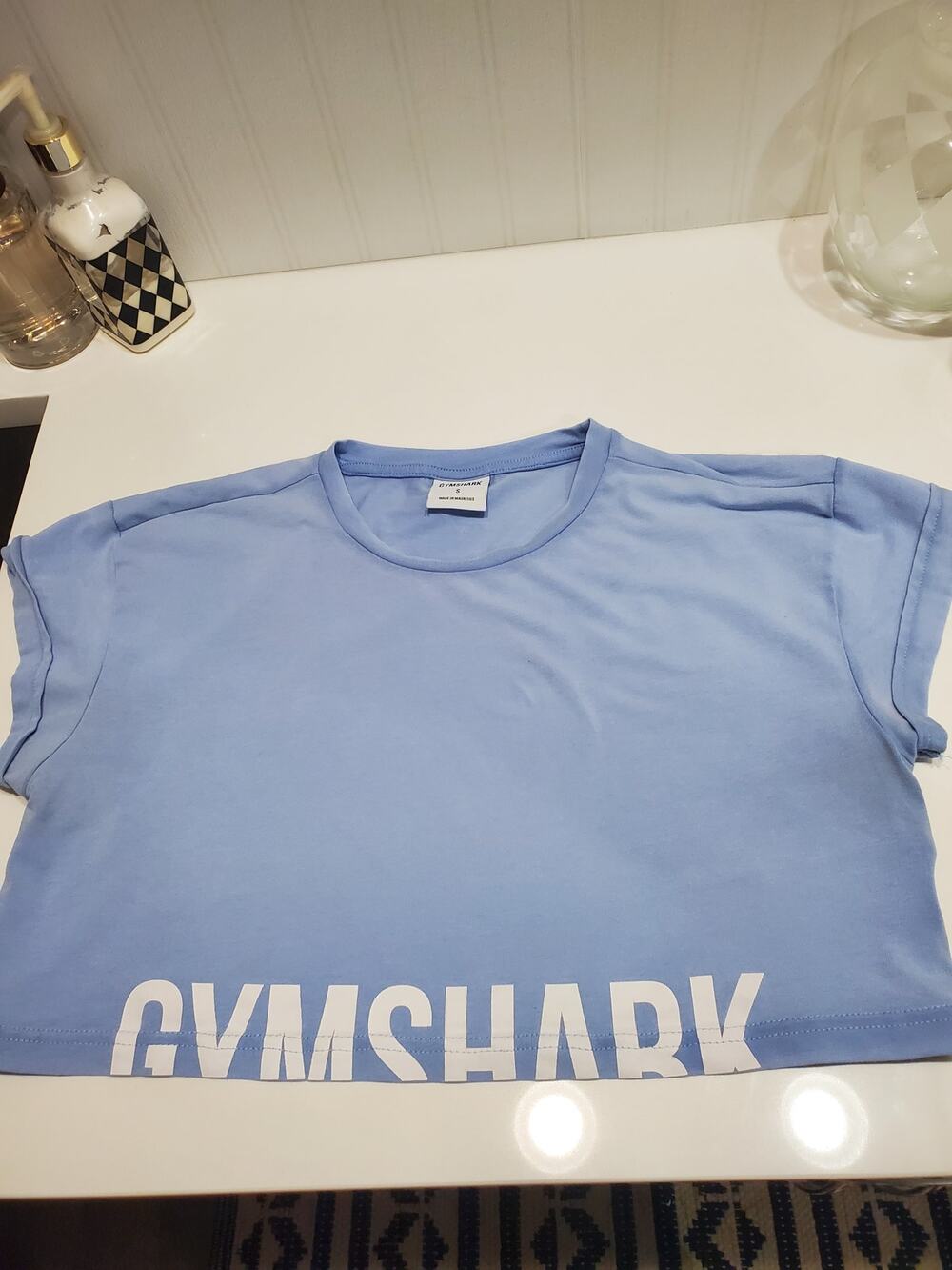 Gym Shark Fraction Crop Top size Small pls read